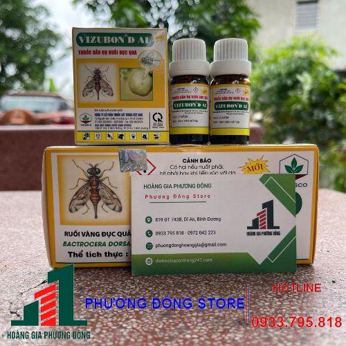 Bộ thuốc dẫn dụ trị ruồi vàng đục trái Vizubon - 2 chai 10ml