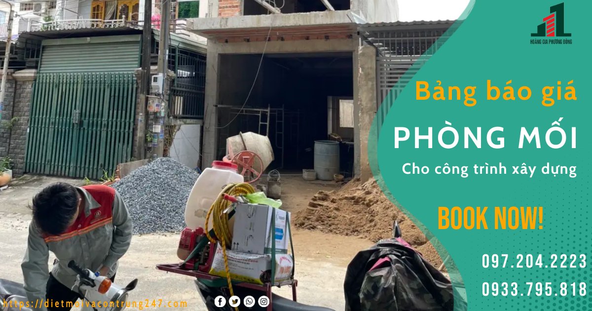 BẢNG BÁO GIÁ PHÒNG CHỐNG MỐI