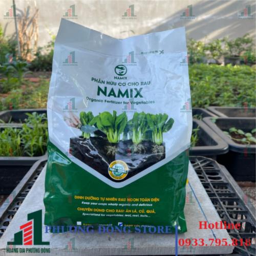 Phân hữu cơ cho rau Namix