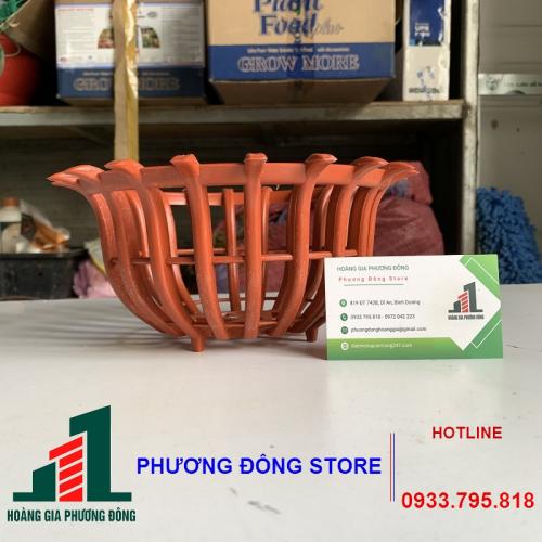 Chậu trồng lan dáng sen 