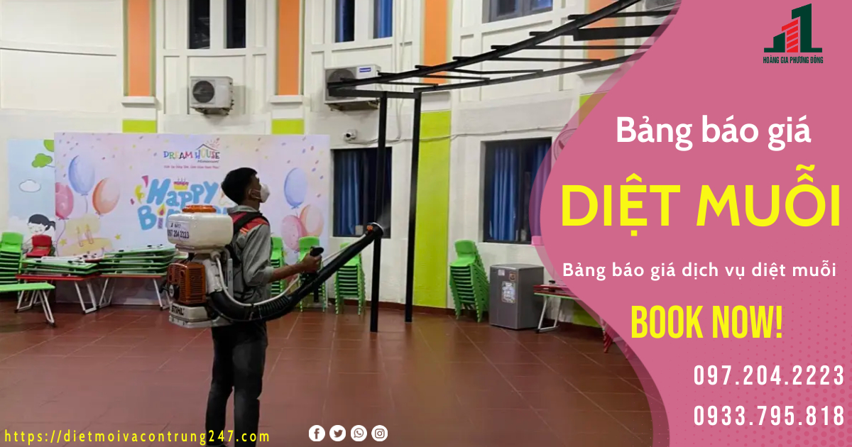 BẢNG BÁO GIÁ DỊCH VỤ DIỆT MUỖI