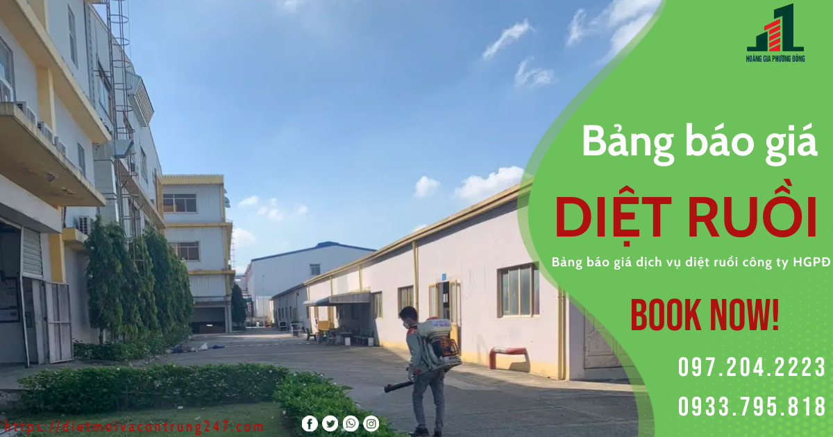 BẢNG BÁO GIÁ DỊCH VỤ DIỆT RUỒI